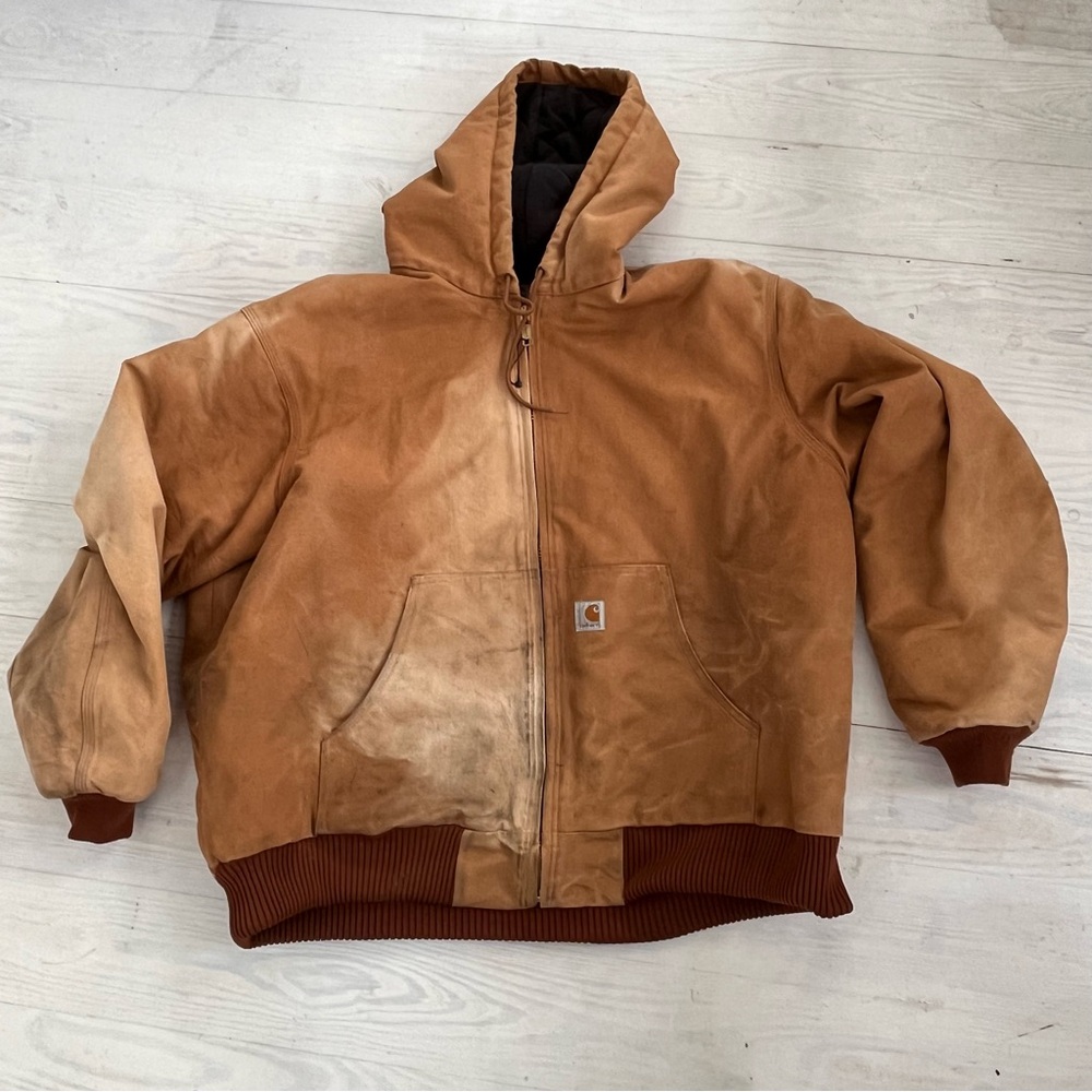 Carhartt Men’s J140 Made In USA Vintage Loose Fit Duck Active Jacket Size 2XL